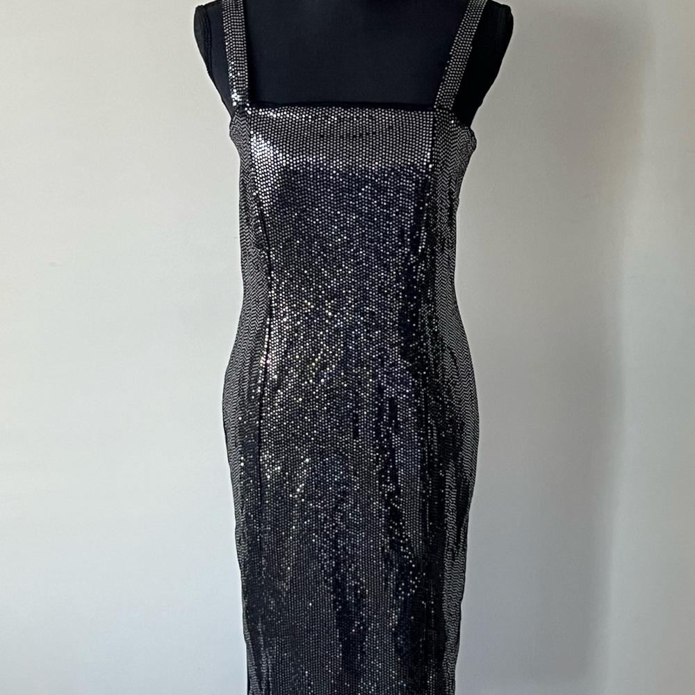 Large black sequence mini dress from Forever 21